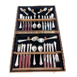Canteen of silver cutlery by United Cutlers, Sheffield, England, 68 pieces.