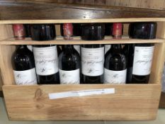 Case of twelve bottles Grand Vin de Bordeaux, Chateau Lafite Monteil 1986.