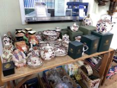 Good collection of Masons Ironstone Mandalay china, toby jugs, Italian figures, etc.