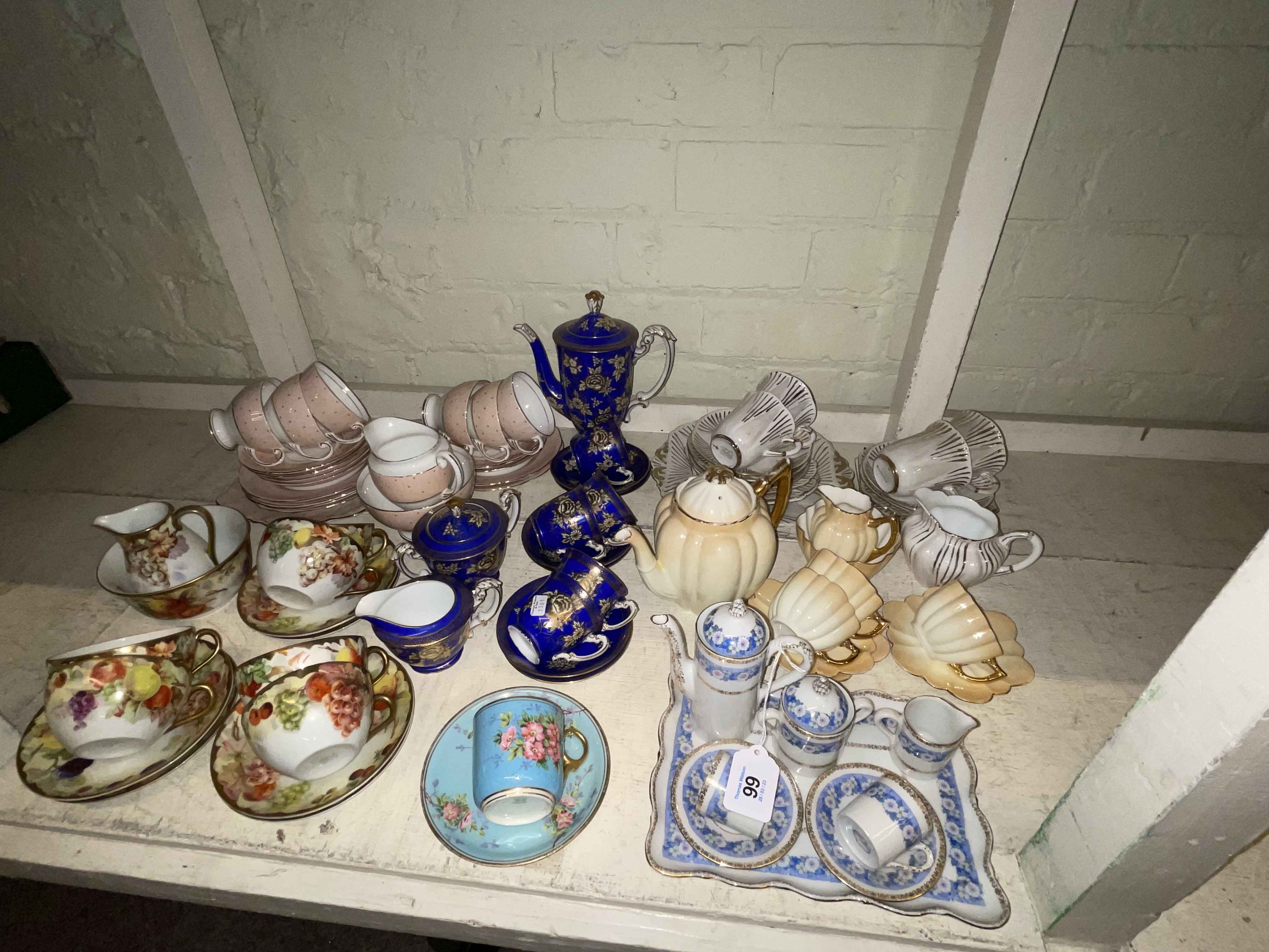 Noritake, Shelley, Royal Standard and other teaware, etc.