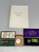 Rotary 9 carat gold watch presented to Douglas Chilton by Henry Pease & Co Ltd 1963,