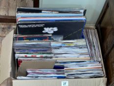 Box with 12 inch picture discs and singles including Lynyrd Skynyrd,