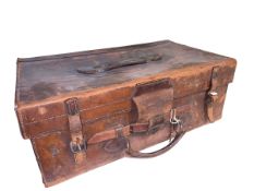 Vintage leather suitcase.