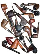Collection of twenty pipes.