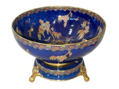 Large Carlton Ware Chinoiserie bowl and stand.
