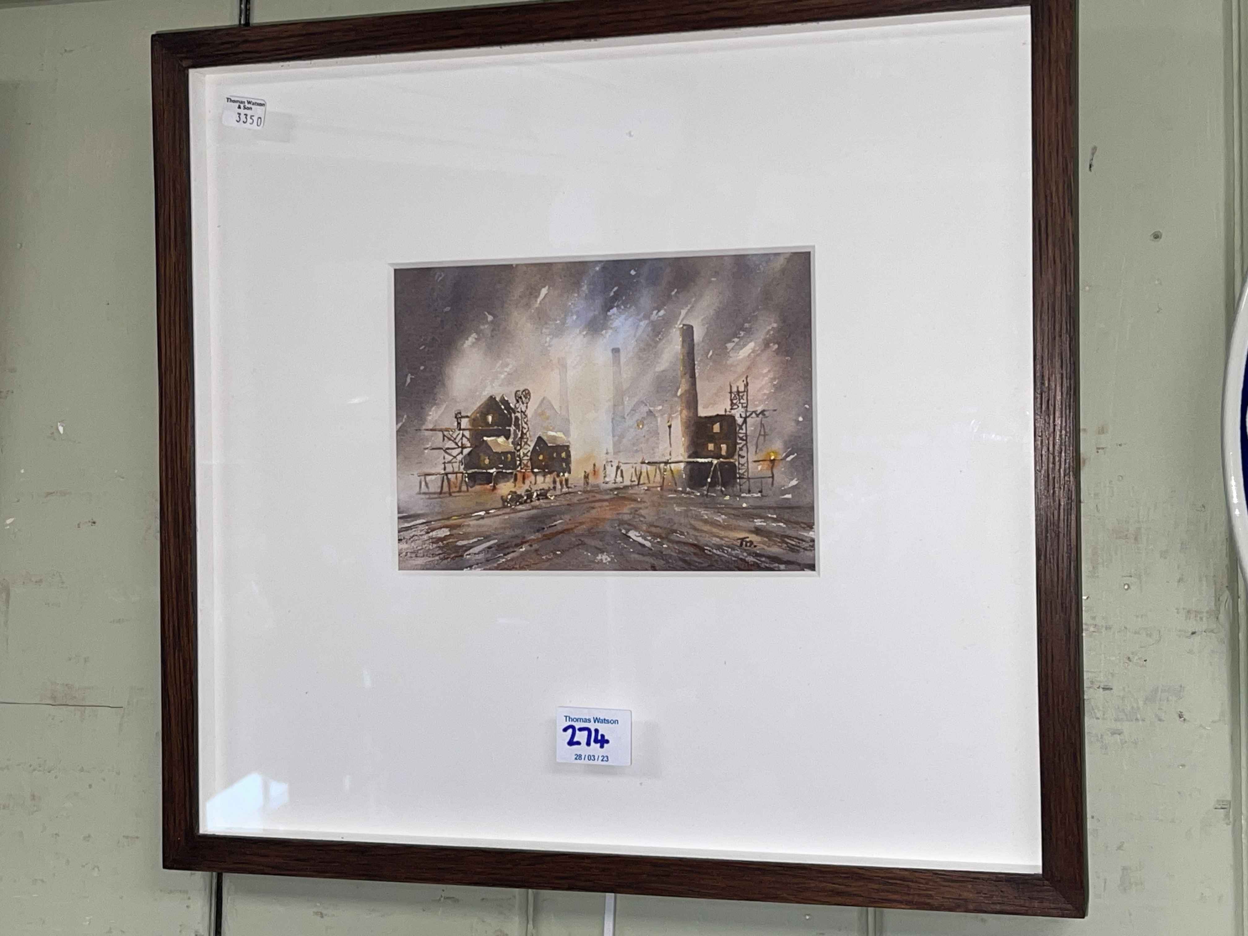 Tom McGuinness, The Caller, framed print, signed, numbered 34/50 and dated 87 in the margin, - Image 2 of 3