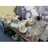 Royal Worcester Evesham Vale and other table ware, cutlery, glassware, etc.