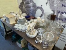 Royal Worcester Evesham Vale and other table ware, cutlery, glassware, etc.