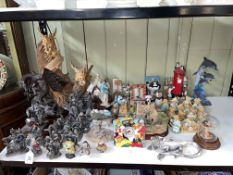 Good collection of Wizard figures, Cherished Teddies, animal figures, etc.