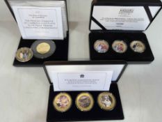 Jubilee Mint - Queen's Coronation Jubilee gold plated silver proof collection,