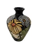 Small Moorcroft Anemone vase, 11cm.