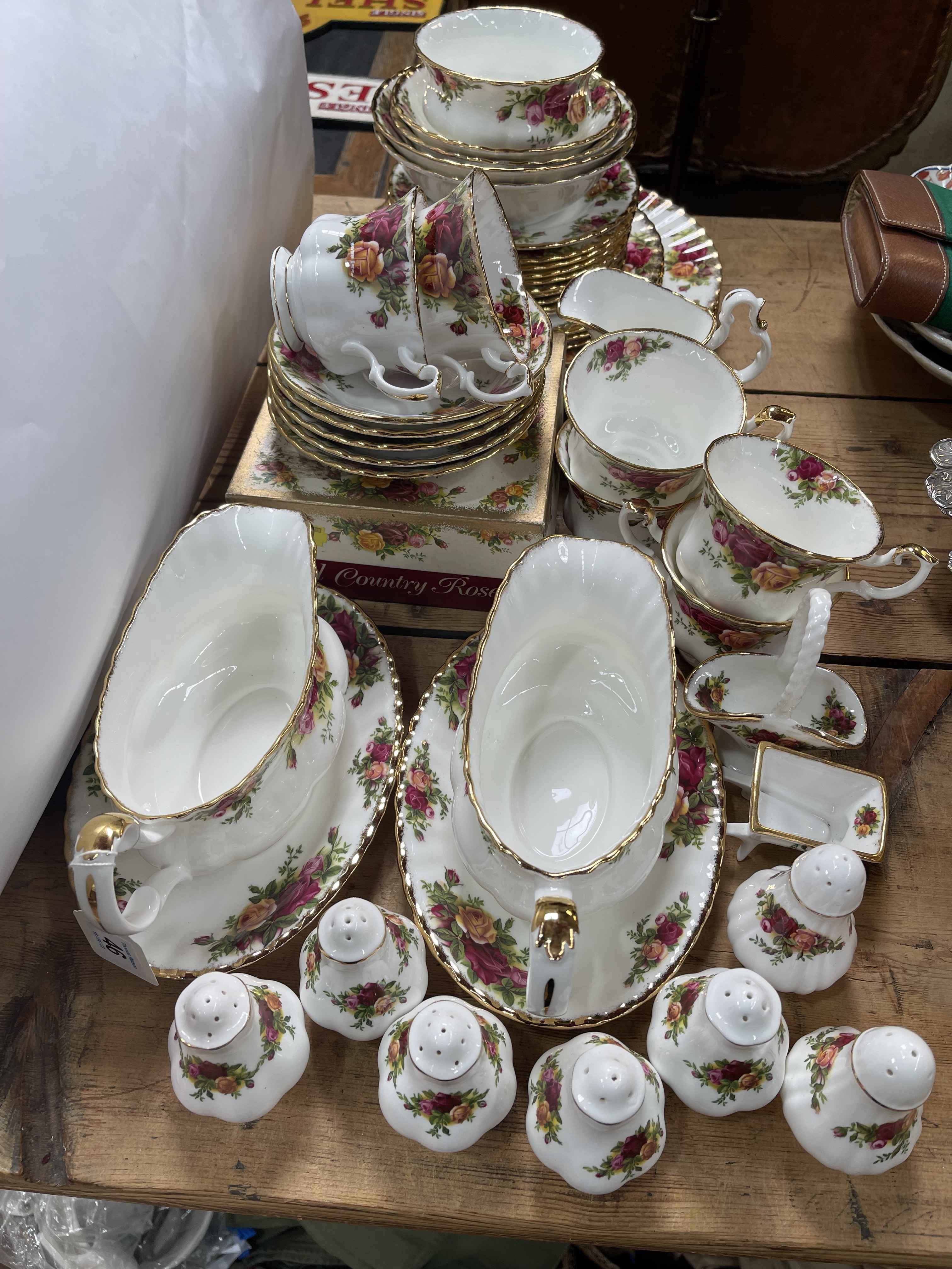 Collection of Royal Albert Old Country Roses, approximately 48 pieces.