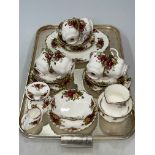 Royal Albert 'Old Country Roses' tea service.