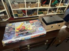 Scalextric Formula 1 GP8, Lego 855, Panasonic Midi System, etc.