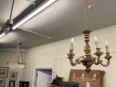 Two light fittings including Florentine and Empire style.