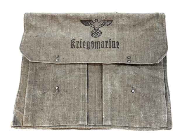 WWII German Naval document case and contents.