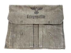 WWII German Naval document case and contents.