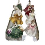 Eight Royal Doulton ladies including Kirsty, Angela, Elyse, Tender Moment, etc.
