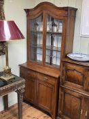 Edwardian mahogany cabinet bookcase,