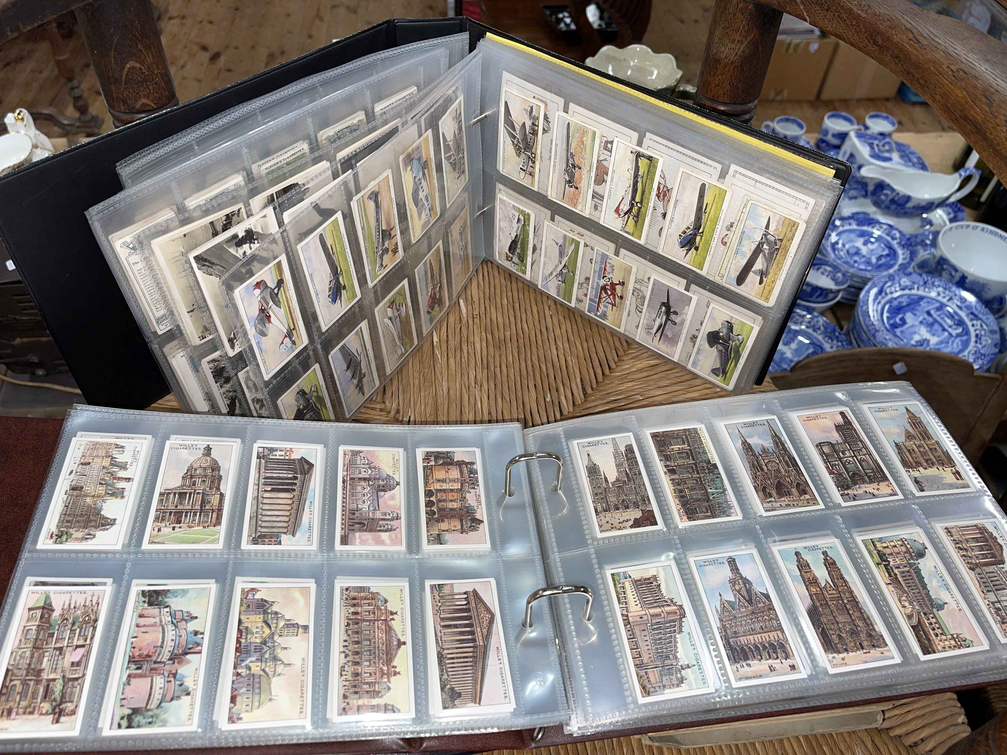 Collection of cigarette cards.