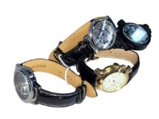 Four gents wristwatches.