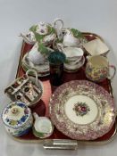 Paragon Rockingham nine piece tea for two, Royal Winton cream jug, sugar bowl,