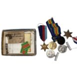 Two WWI medals awarded to 434354 SPR. F. Chester R.E.