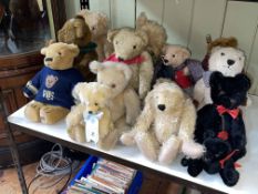 Collection of Merrythought and other teddy bears (14).