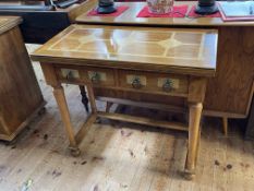 Barker & Stonehouse Flagstone two drawer console table, 79cm by 90cm by 45cm.