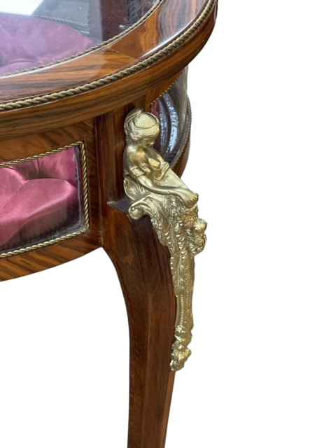 Continental figural mounted circular bijouterie table, 82cm by 54cm diameter. - Image 2 of 3