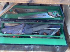 Box of joiners tools including planes.