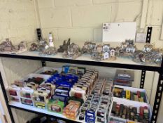 Collection of Danbury Mint RNLI Lifeboat Stations, Lledo, Corgi and other model vehicles.