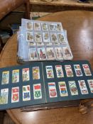 Collection of cigarette cards.