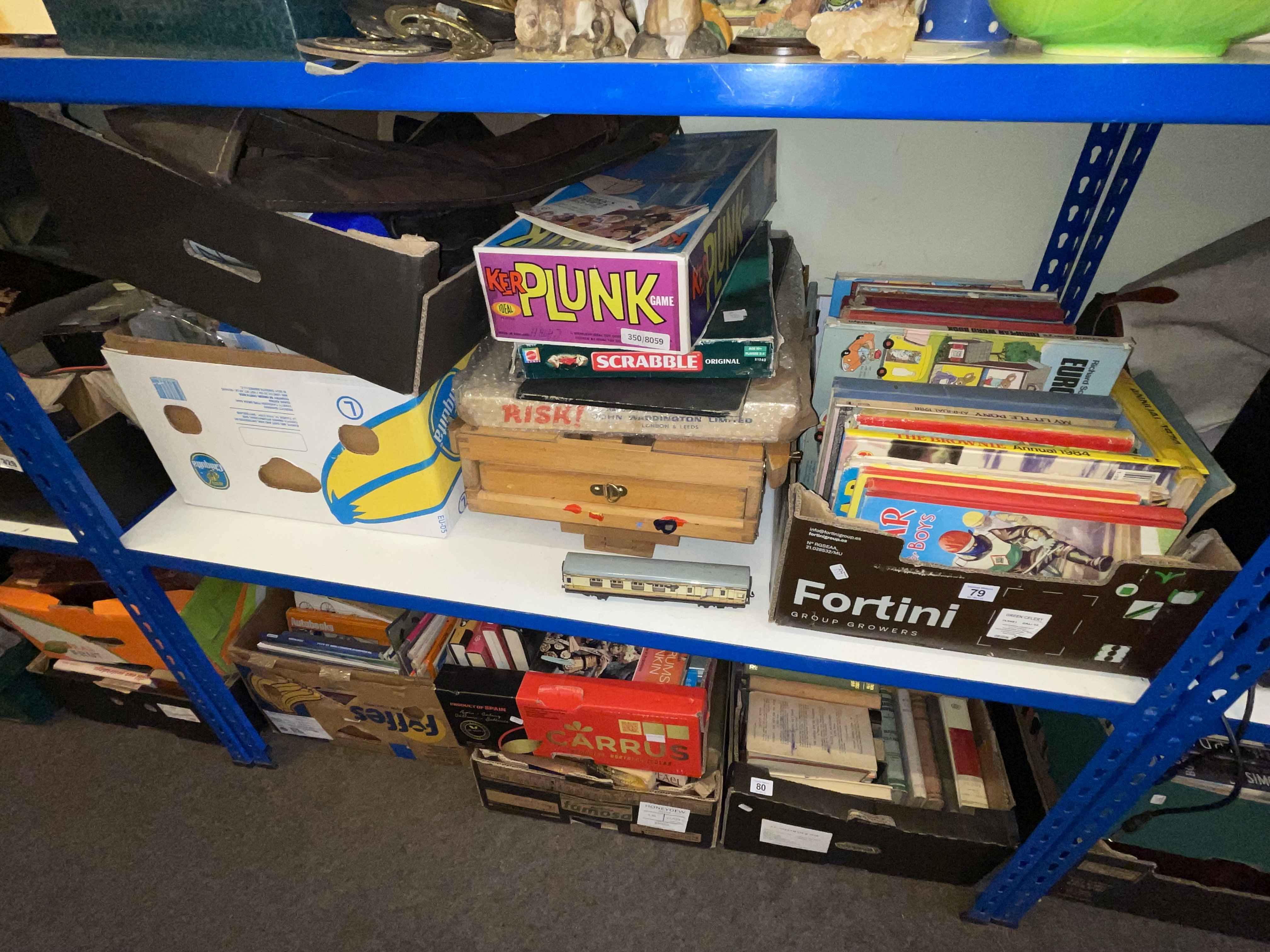 Collection of children's books, games, toys, wicker baskets, plans, Farfisa keyboard, etc. - Image 4 of 5
