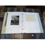 Album of 1950s aviation interest signed / autograph photographs and letters inc Ranald Porteous,