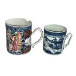 Two 18th Century Chinese tankards.