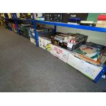 Large collection of books including motoring interest, maps, etc.