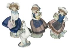 Four Lladro figurines, 5222, 5223,