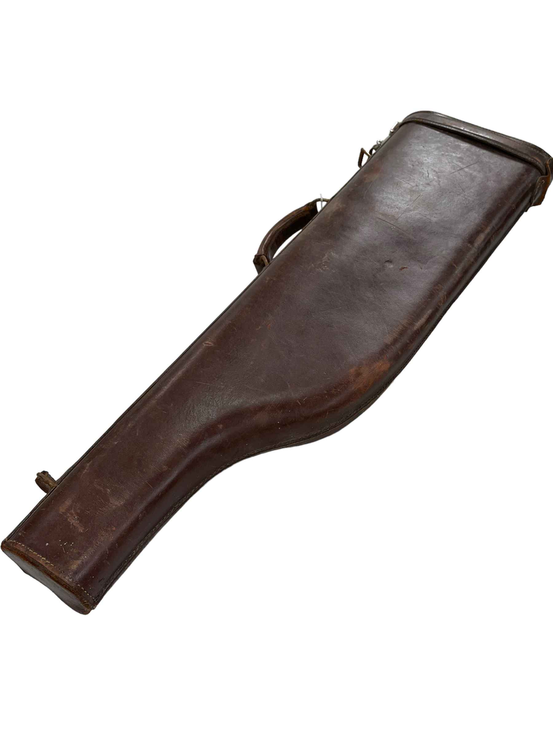 Leather leg of Mutton gun case.