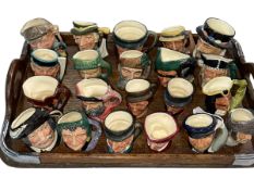 Collection of twenty one Royal Doulton small character jugs.