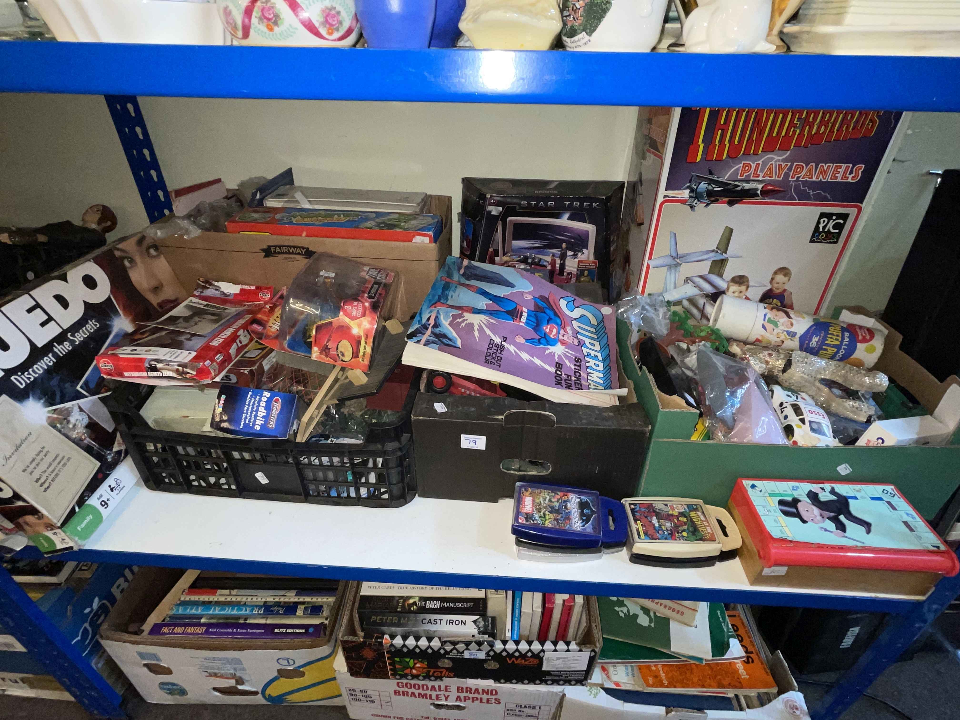 Collection of children's books, games, toys, wicker baskets, plans, Farfisa keyboard, etc. - Image 2 of 5