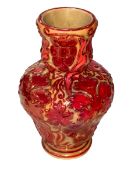 Craven Dunhill & Jackfield lustre vase, 20.5cm.