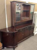 Stag Minstrel glazed door top dresser and corner cabinet (2).