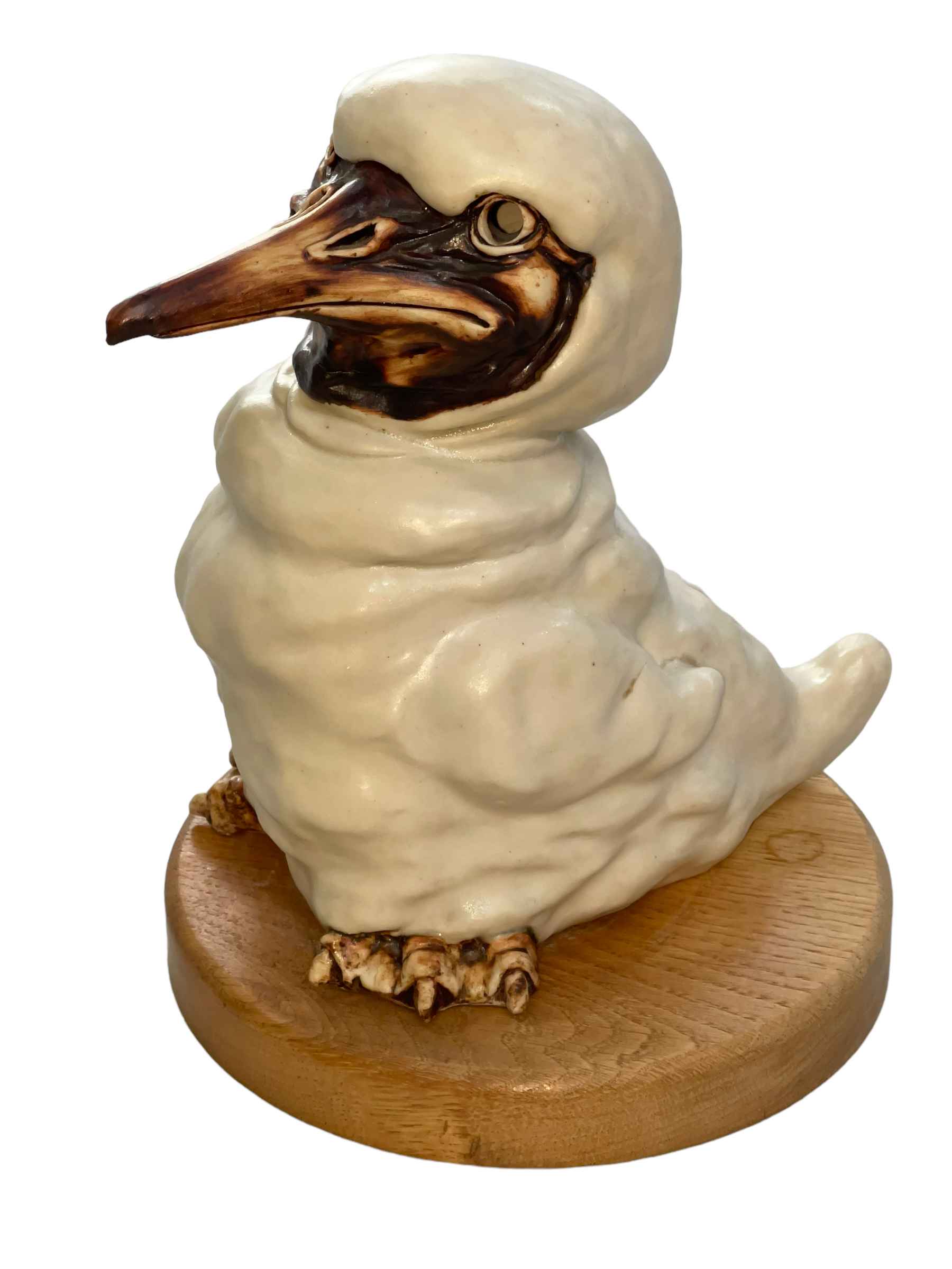 Jill Moger, sculpture of Dodo on oak base, 25cm.