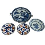 Antique Chinese blue and white warming dish,