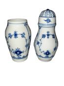 Royal Copenhagen vase and pepperette cellar, 38Y and 2126.