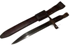 Ross Rifle Co bayonet and scabbard.