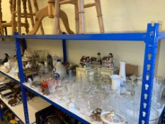 Collection of assorted glassware, silver plated ware, Royal Doulton Pastorale dinnerware.