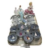 Eight boxed Royal Doulton Pretty Ladies with stands,