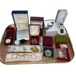 Wristwatches, jewellery, 1818 sixpence, etc.